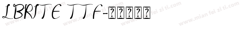 LBRITE TTF字体转换